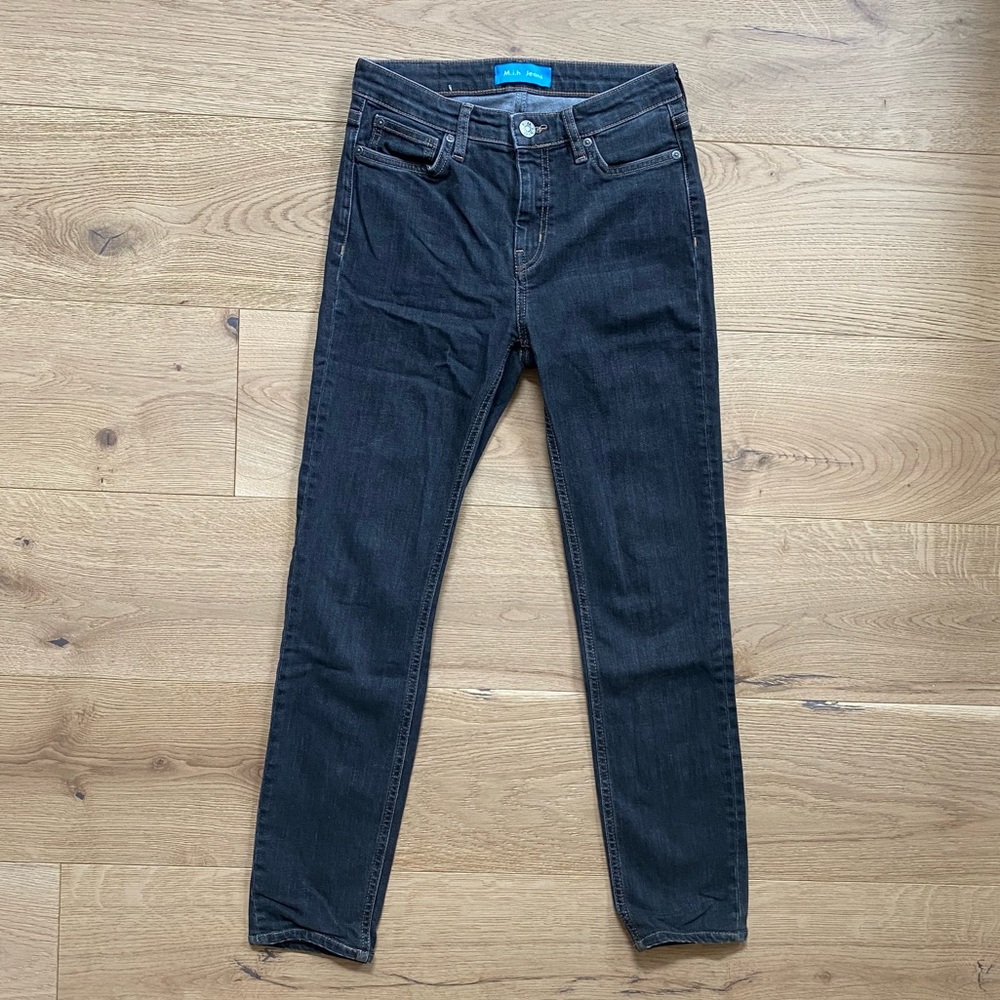 Anthropologie M.i.h. High-Rise Bridge Ginsburg Gray Jeans